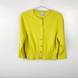 PURE Collection Cashmere Crew Neck Cardigan